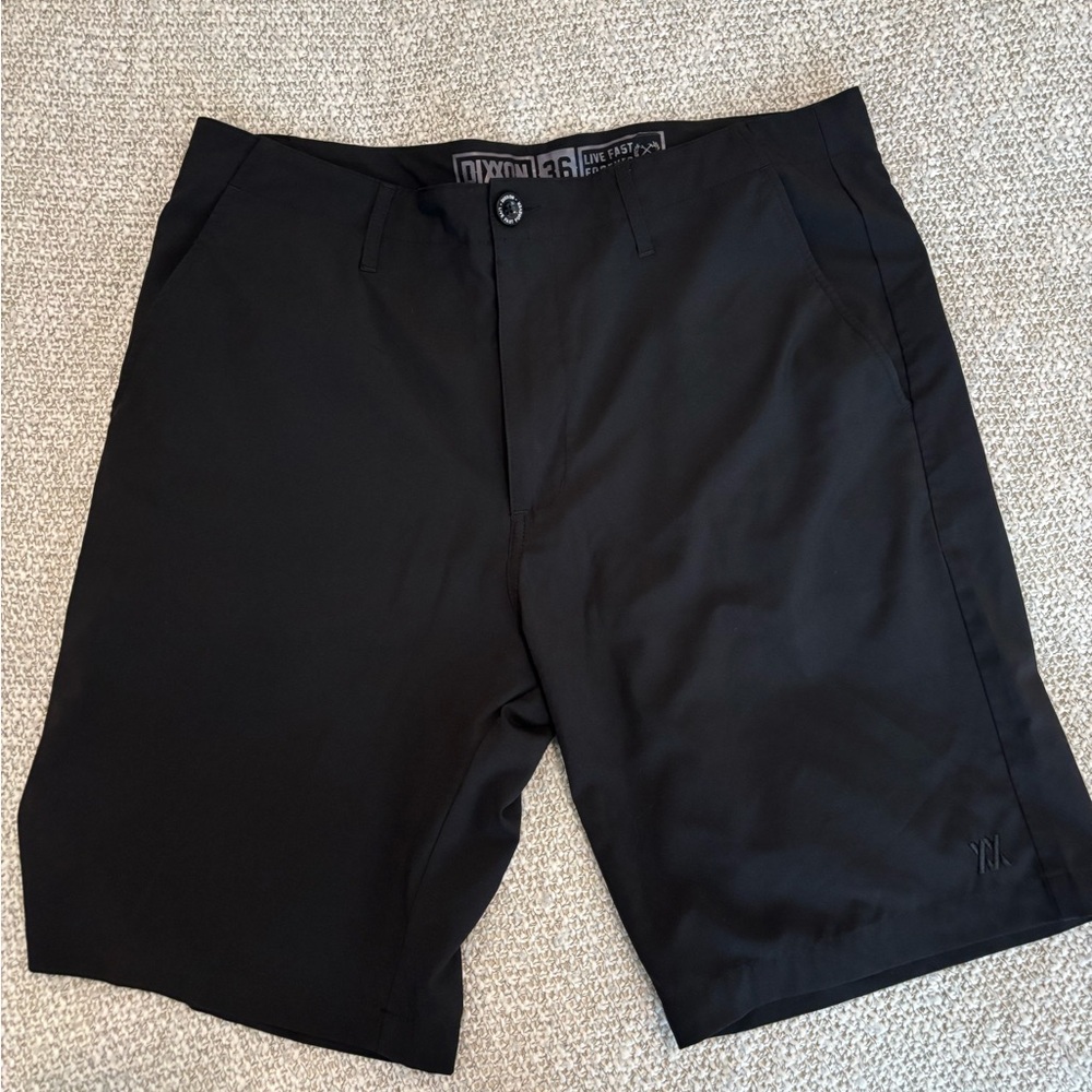 DIXXON Classic Black Flat Front Shorts